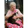 thumbnail image of older woman and cat