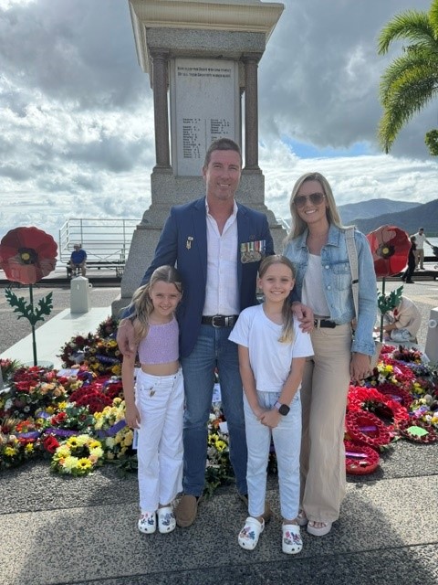 Dr Sadleir with wife Kim and daughters Chloe and Chelsea.