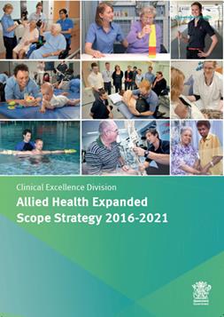 allied health expanded scope of practice 2016-2021 cover page