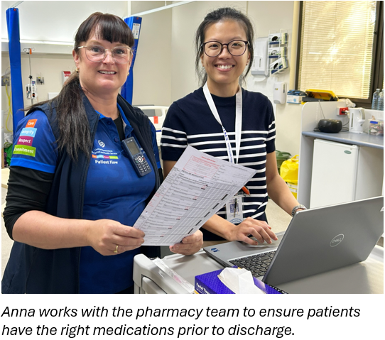 Anna with a Pharmacist