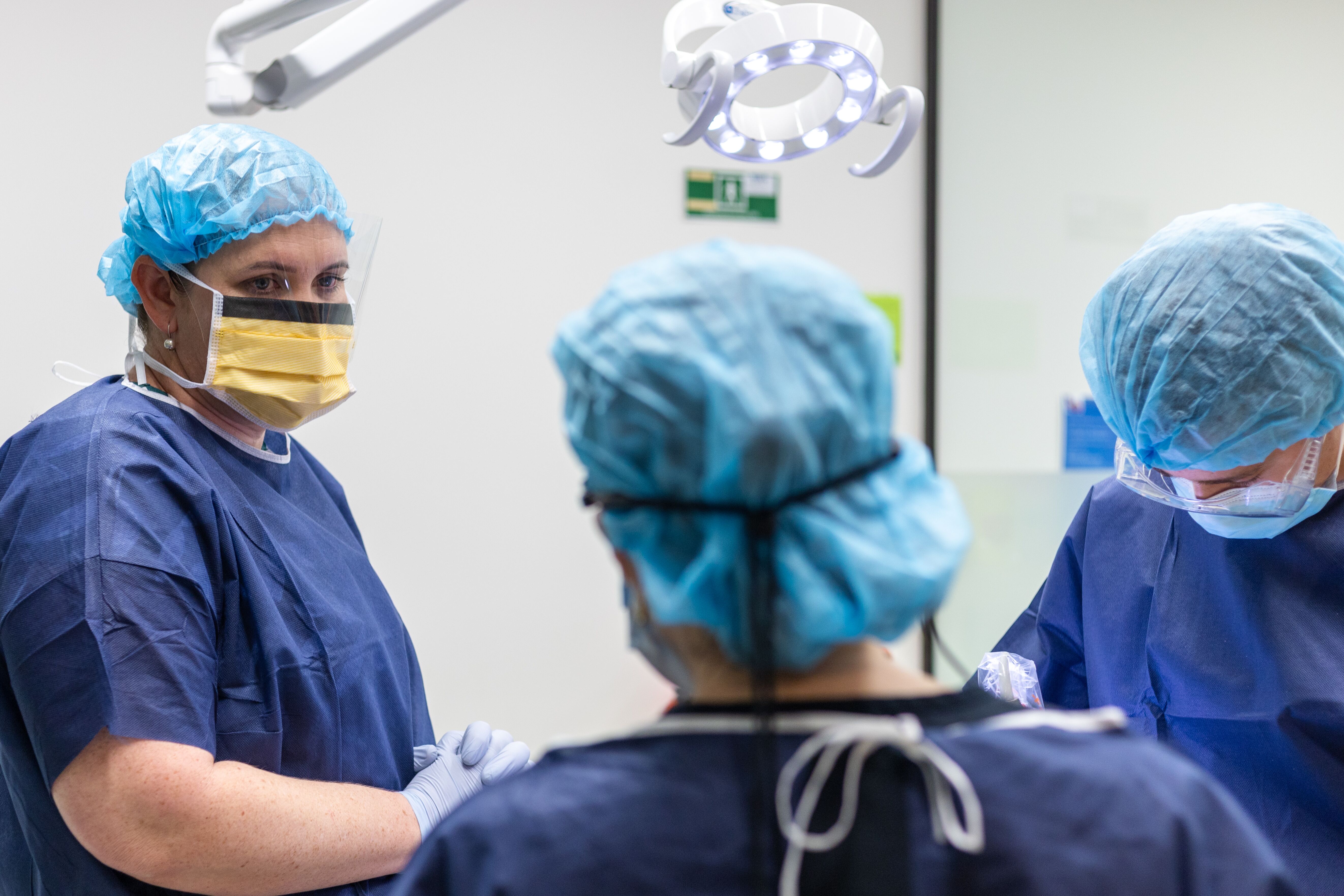 Cairns-based dental graduate Tracey-lee Maher attends oral surgery simulation training with other graduates from across the state as part of a Queensland Health graduate program.