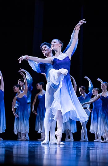 Ballet dancers performing on stage