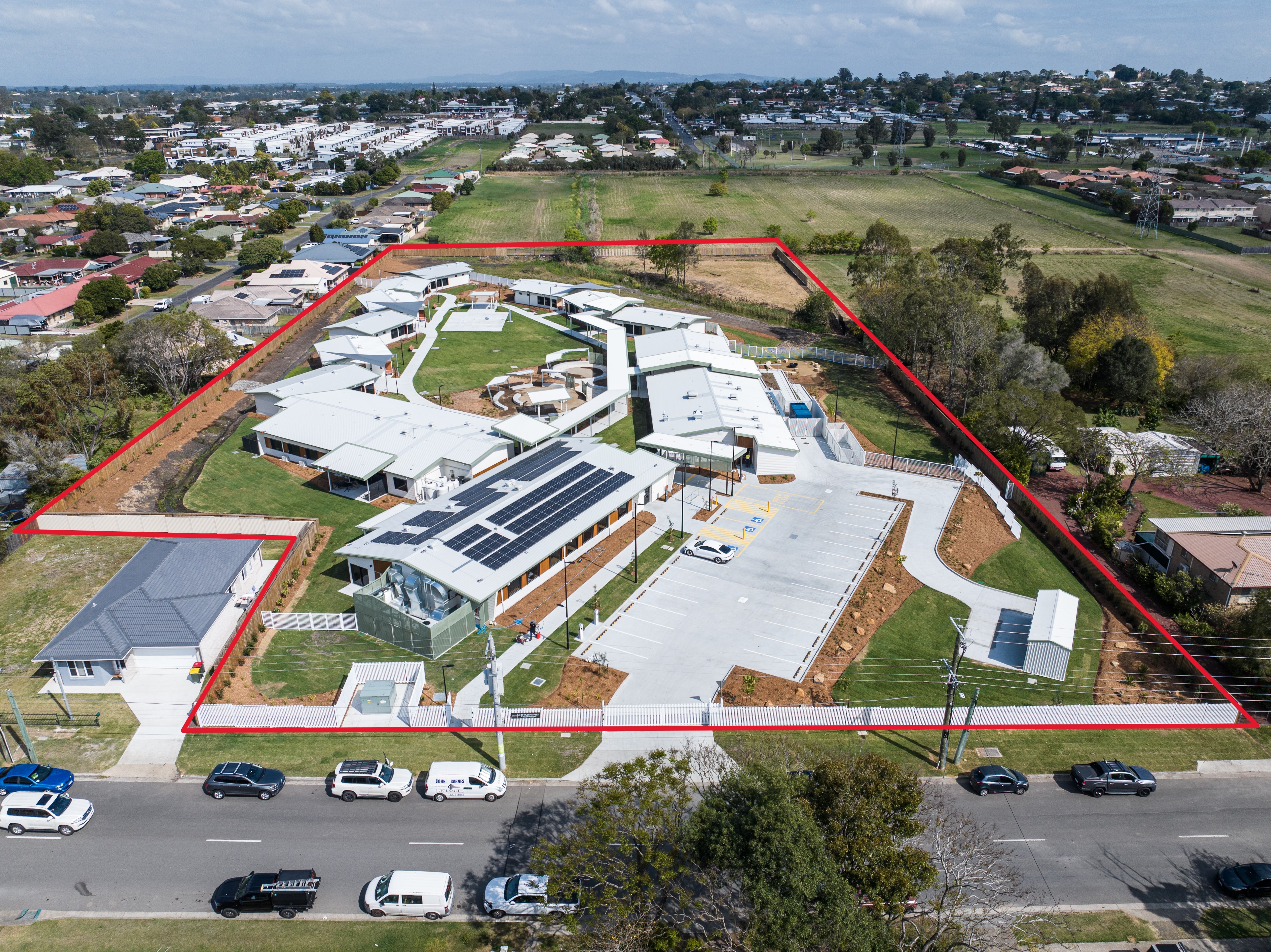 Aerial photograph of the Ipswich residential rehabilitation and withdrawal facility