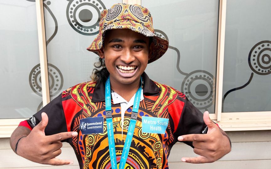 Ari Travis is a mental health peer worker at Logan Hospital where he supports youth to find hope in their lives.