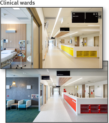 Photos of the clinical wards
