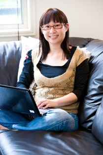 woman with laptop