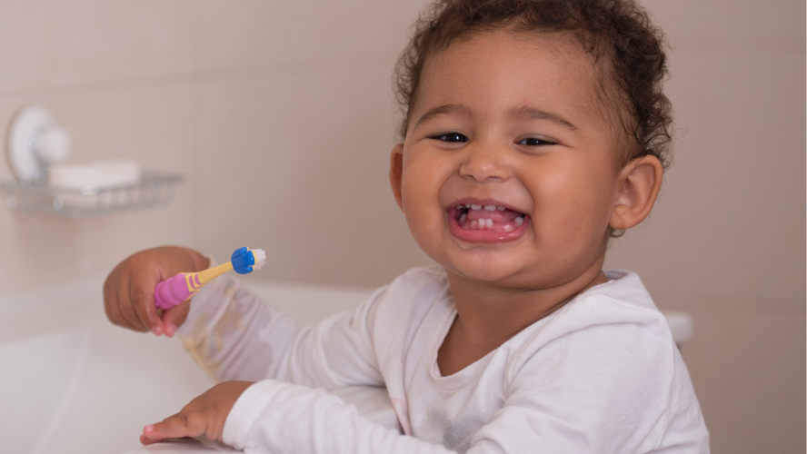 You should start brushing your baby's teeth as soon as the first one appears.