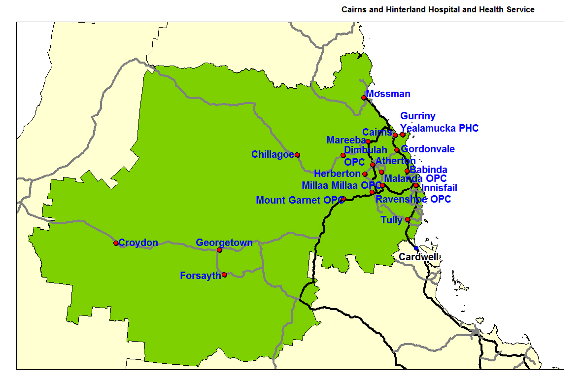 Cairns District Map