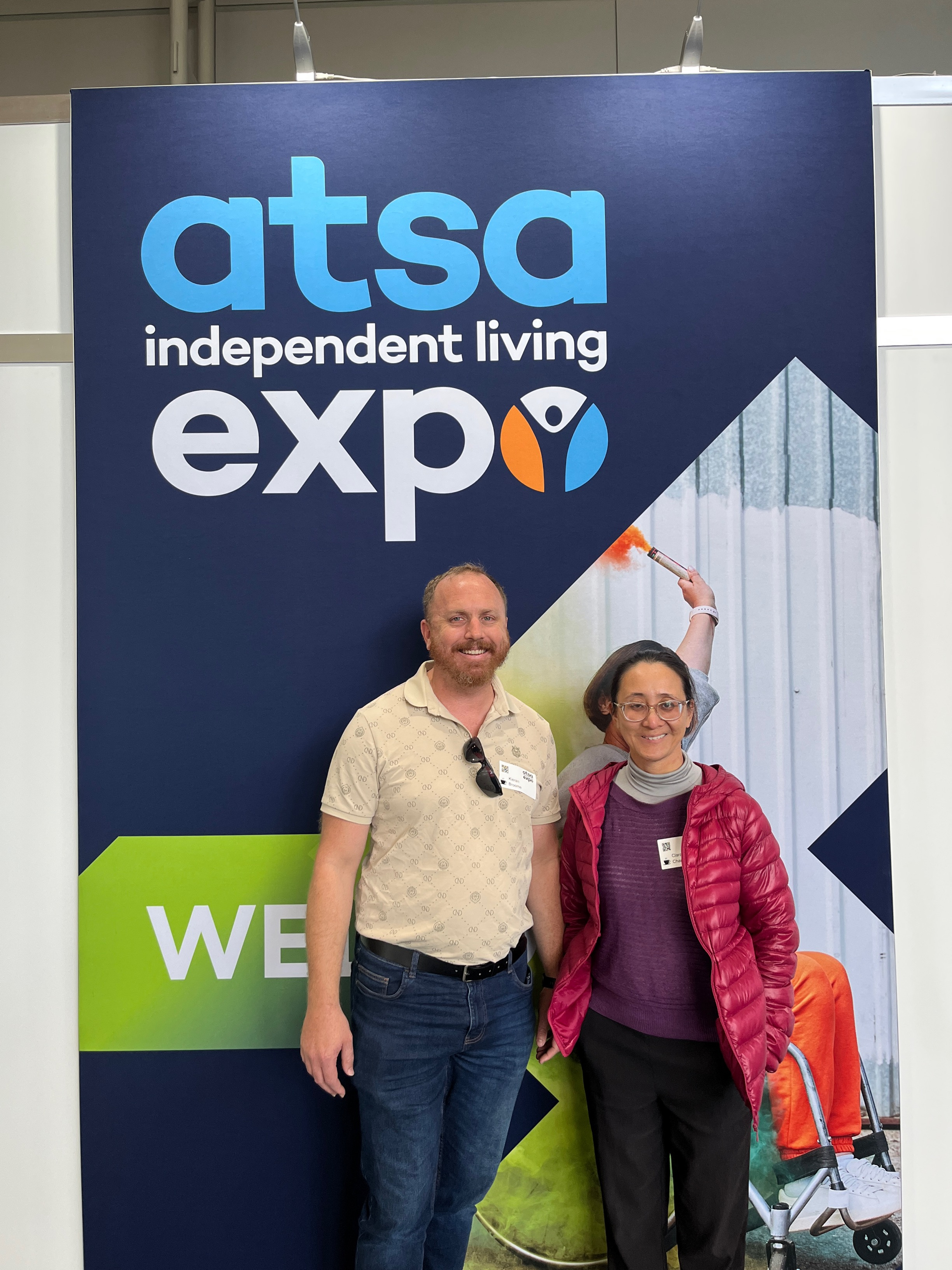 Kieran and Clara at ATSA expo Kieran and Clara at ATSA expo