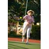 thumbnail image of older woman playing tennis