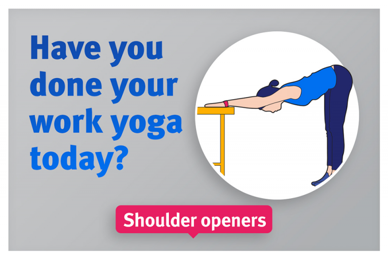 Yoga at work-office or WFH-it's a thing