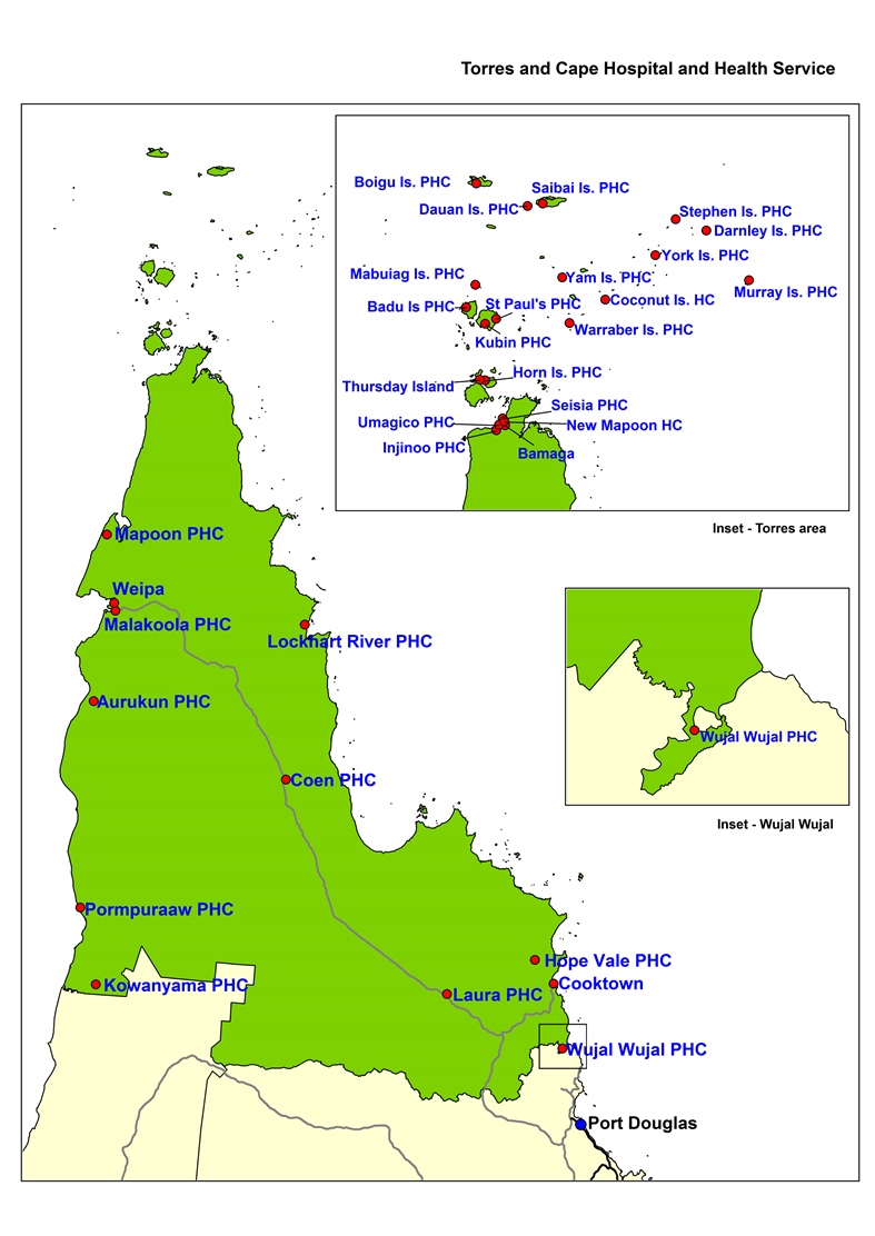 Torres and Cape HHS map