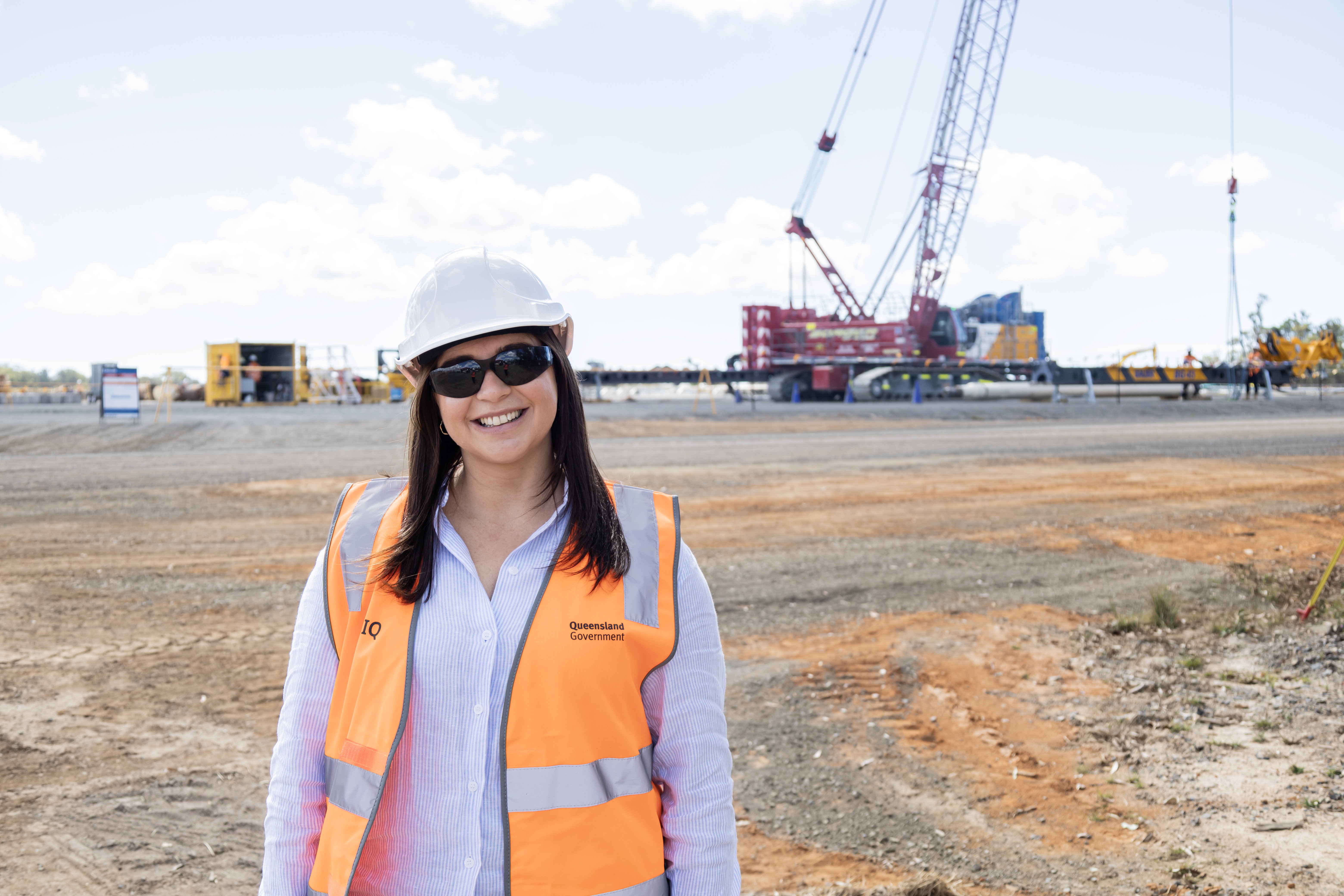 Project manager Stephanie Di Tommaso at the site of the new Bundaberg Hospital.