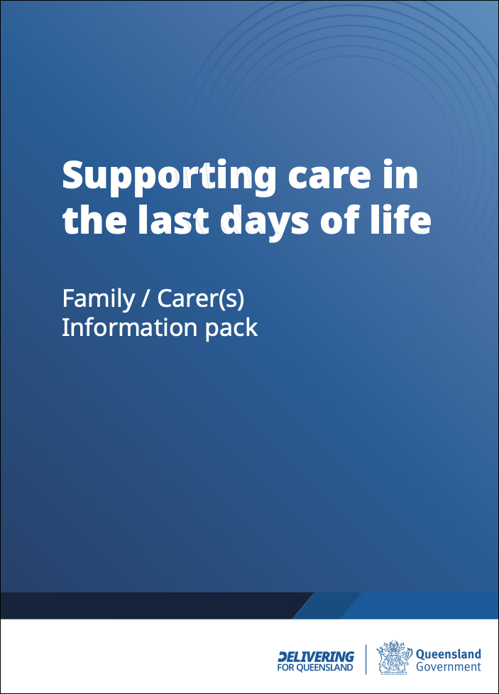 Family and carer information pack folder cover