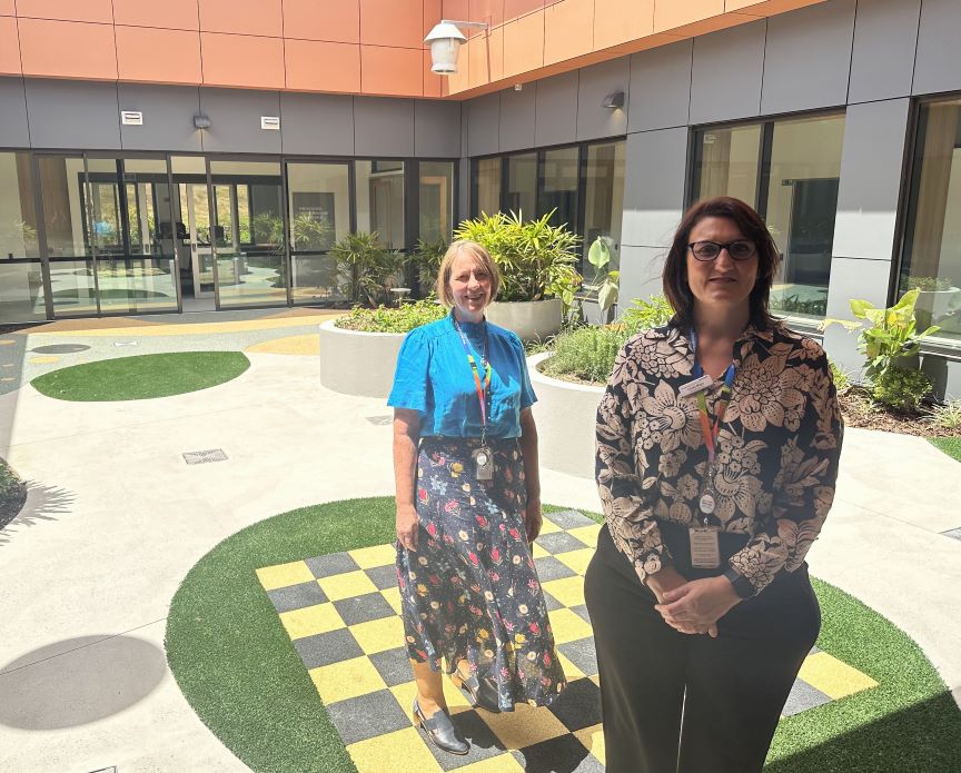 Courtyard of the Hervey Bay Mental Health Inpatient Unit