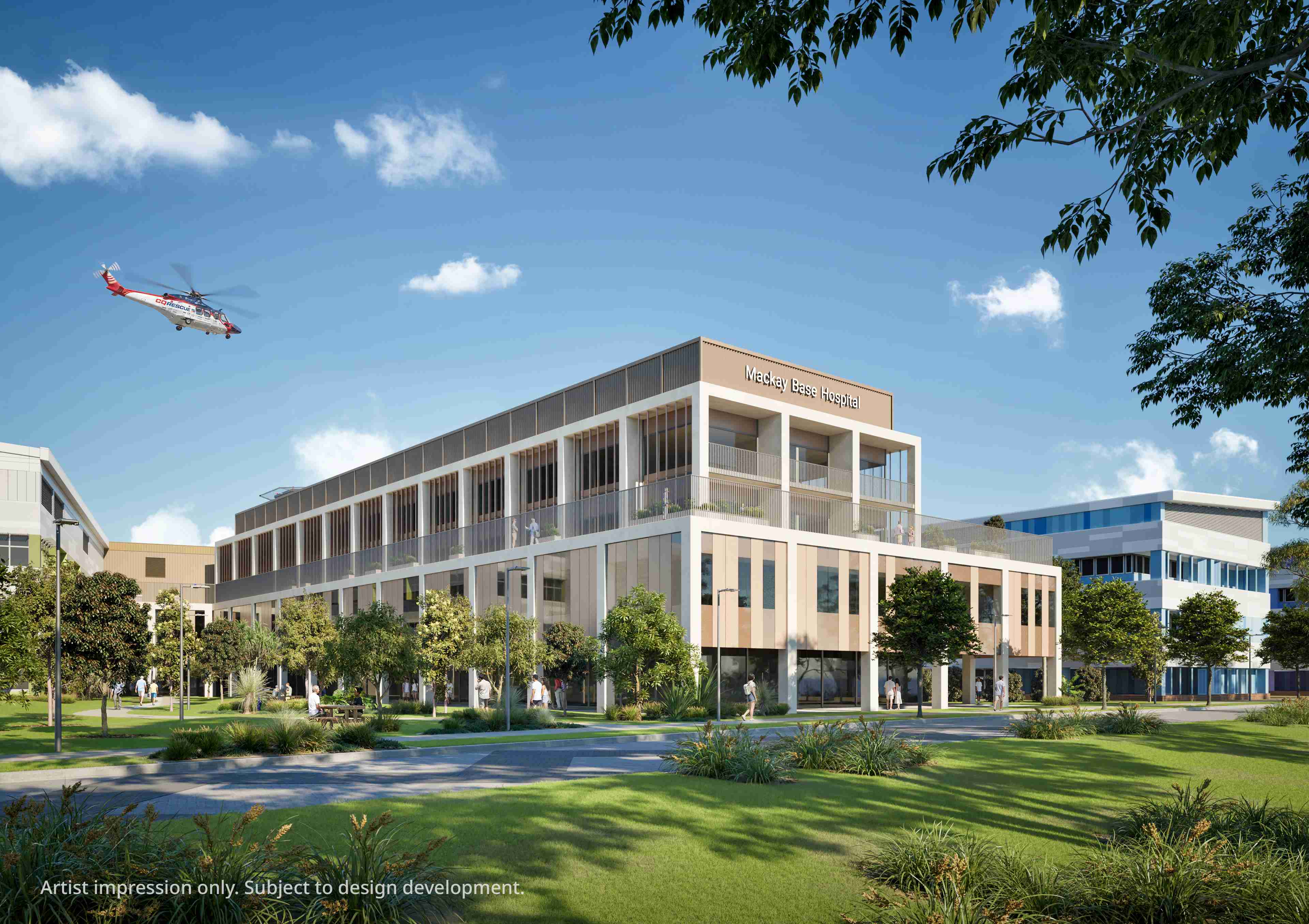 Artist's impression of the new hospital Artist's impression of the new hospital