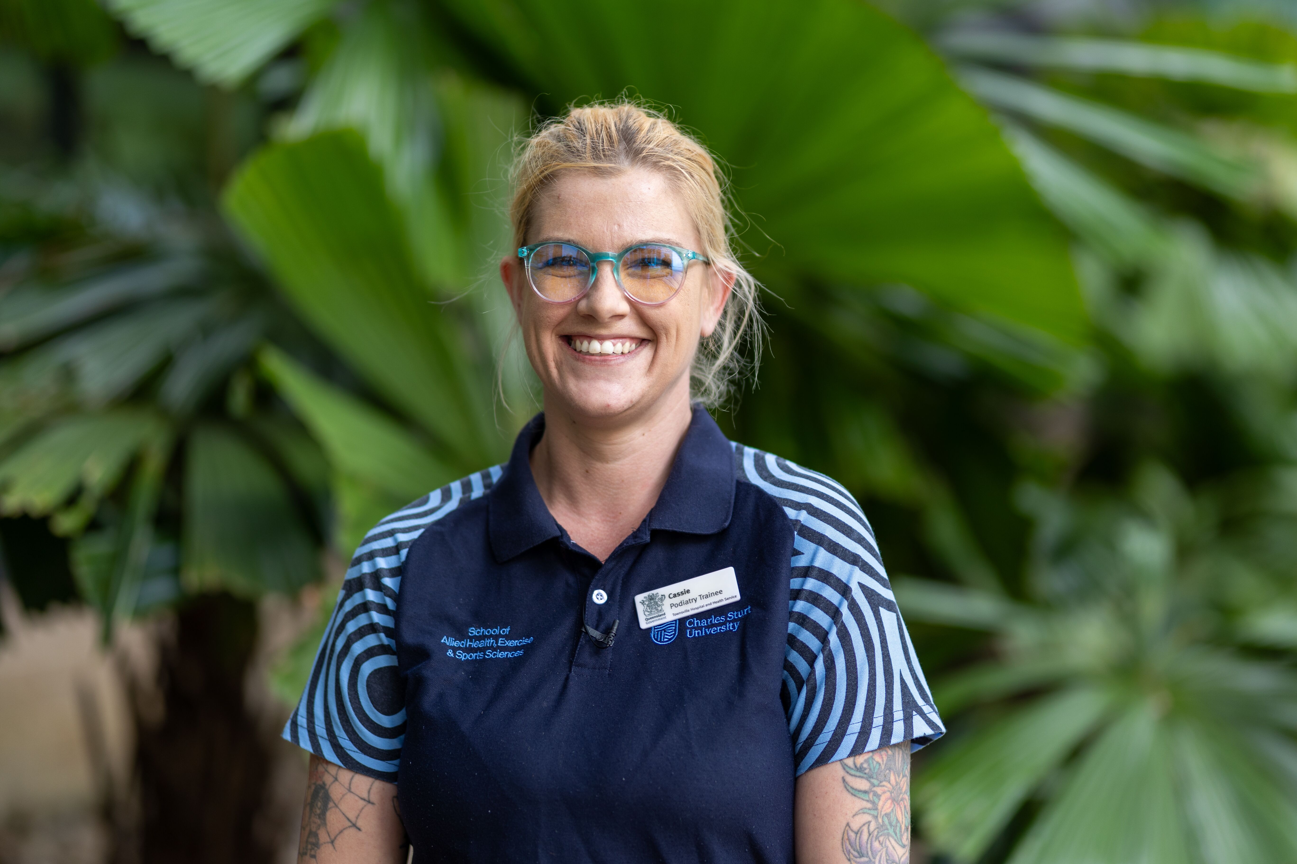 Trainee podiatrist Cassie Portch is studying a Bachelor of Podiatry Medicine and works at the Kirwan Health Campus in Townsville two days a week to gain practical experience in the Queensland Health Podiatrist Trainee Program. Applications for the 2027 program open today and close on 25 September.