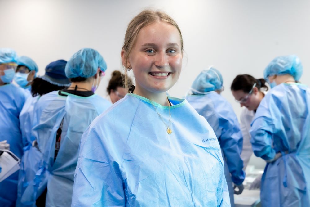 Mary was one of the students from the National Youth Science Forum who attended Forensic Science Queensland.