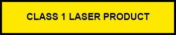 class 1 laser label