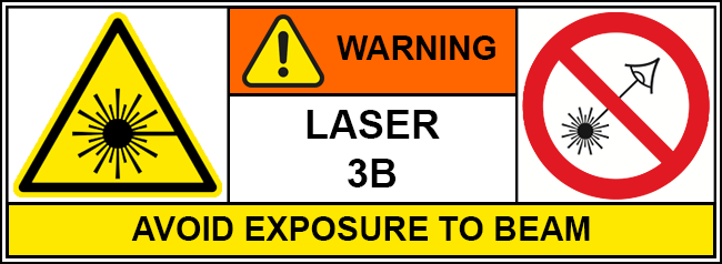 class 3B laser pictorial
