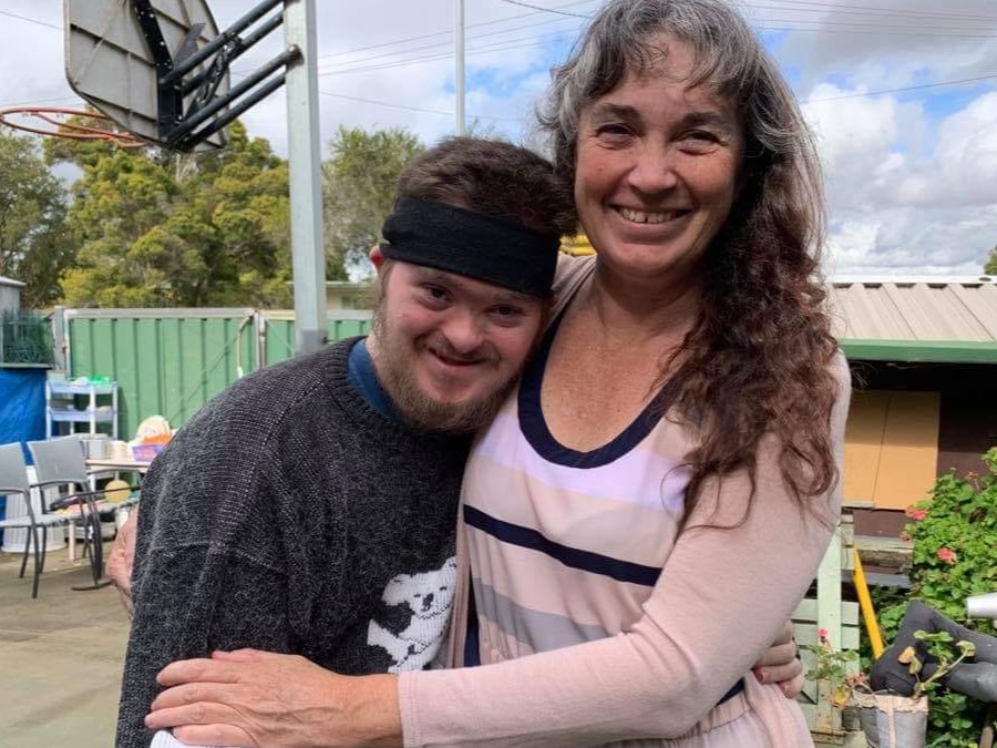 Mum Toni with her son, Josh