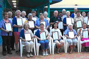 Stay On Your Feet Wide Bay Burnett Ambassadors with appreciation certificated November 2005