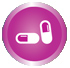 Icon showing medicines information