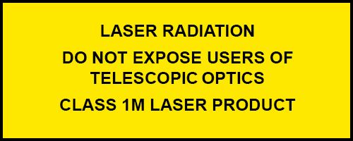 class 1m laser label