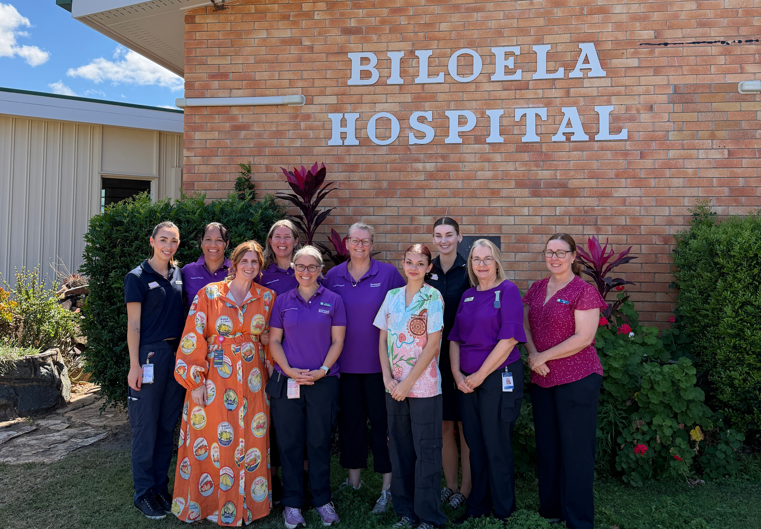 Maternity team members at Biloela