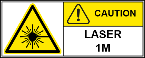 class 1m laser pictorial