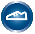 Icon showing foot wear information