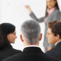 people in a training session