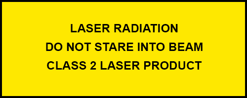 class 2 laser label