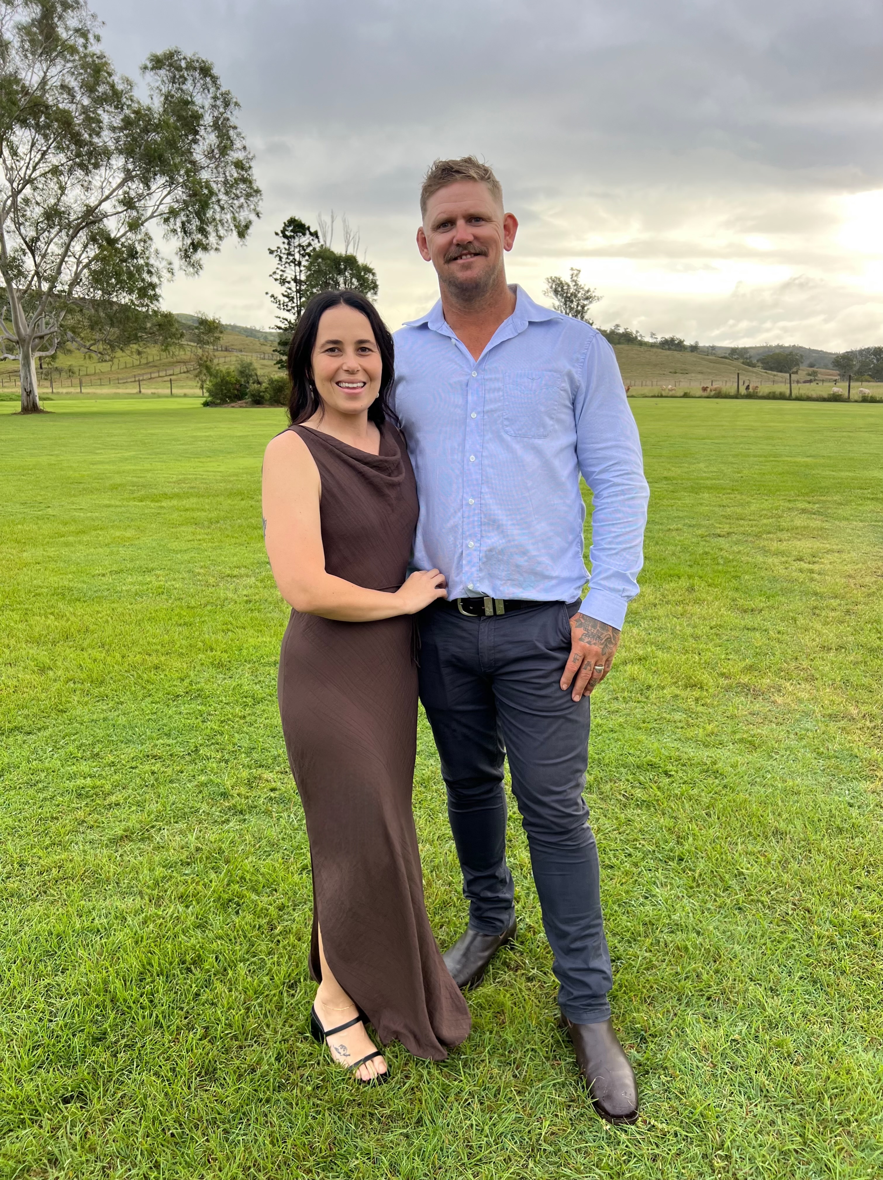 Dru, pictured with his wife Josie, is one of the lucky ones, surviving a stroke at 39-years-old Dru and Josie