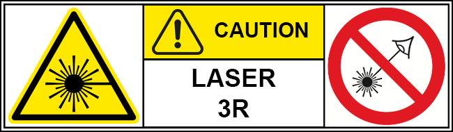 class 3R laser pictorial