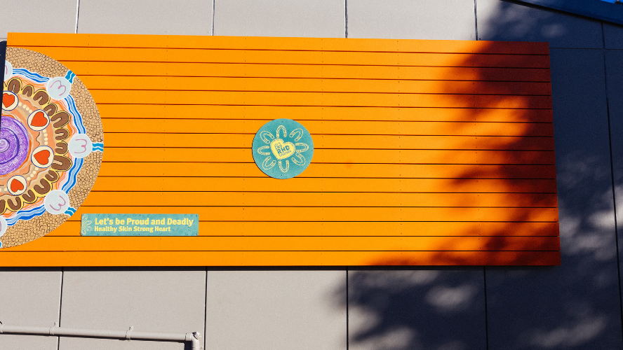 Mural at Woorabinda Community Health Service