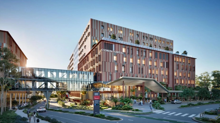 An artist's impression of the new Coomera Hospital