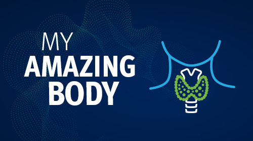A graphic of the My Amazing Body logo