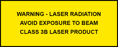 class 3B laser label