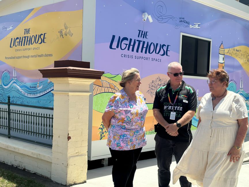 The newly-opened Lighthouse Crisis Support Space is available at the Bundaberg Hospital for those experiencing mental health distress, fast-tracking consumers out of the emergency department and into specialised care.