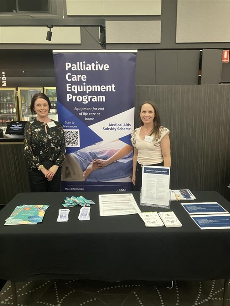 Two MASS Clinicians at Metro North PHN palliative care evening.