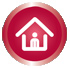 Icon showing home safety information