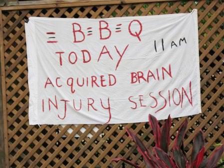poster advertising a brain injury education session